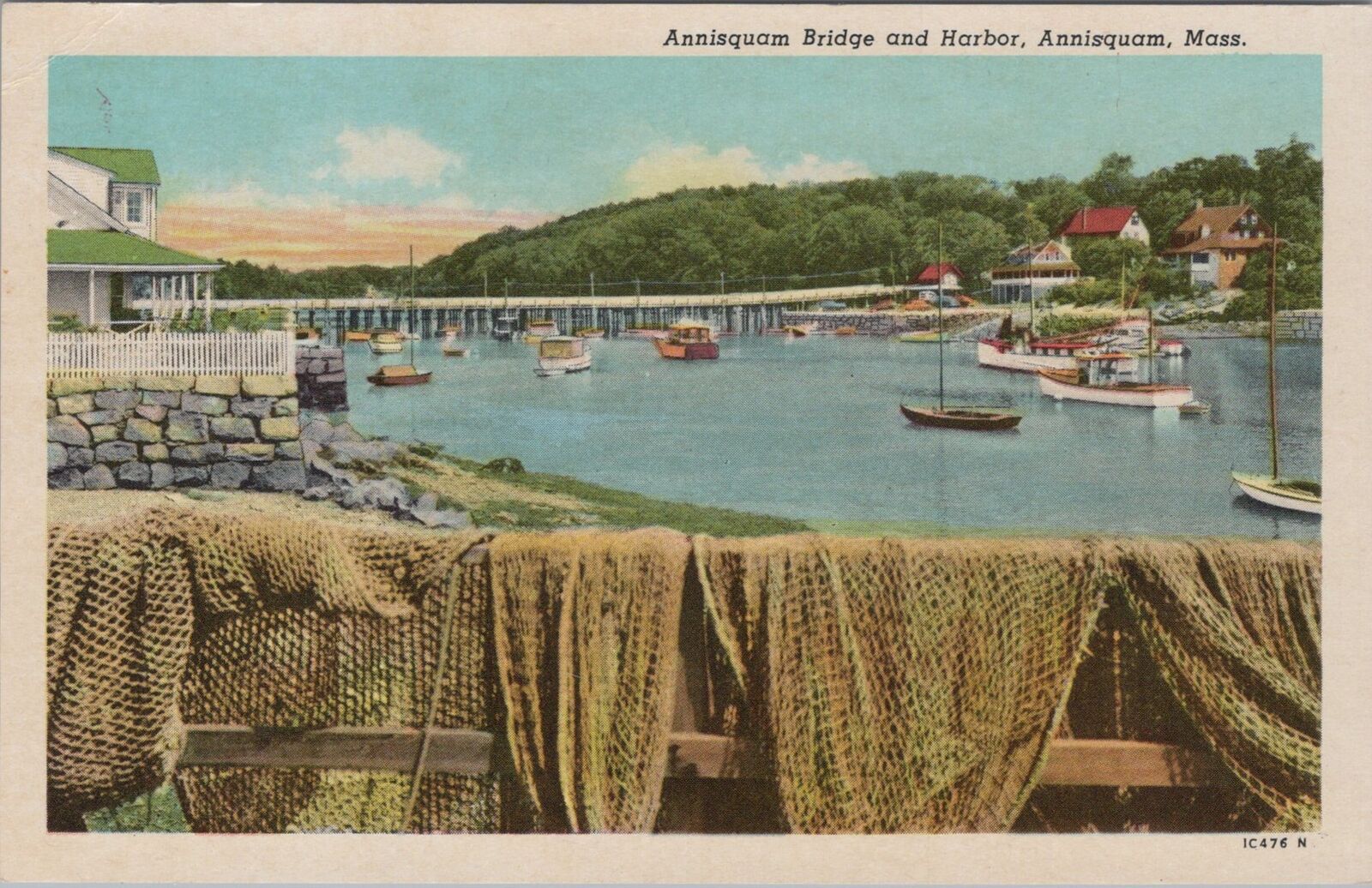 Annisquam Bridge and Harbor Annisquam Massachusetts Postcard