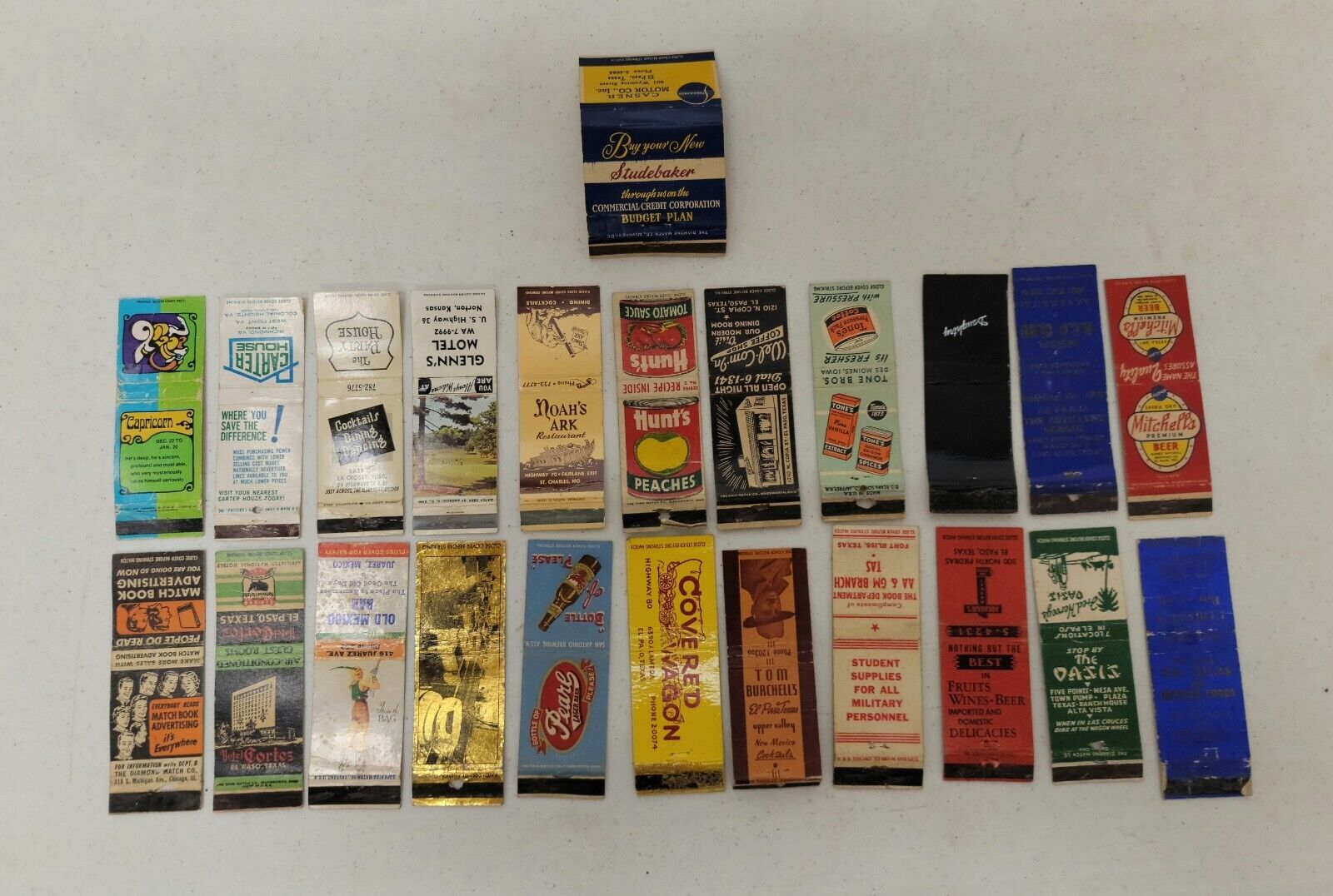 Vintage Matchbook Cover Collection Lot Of 23