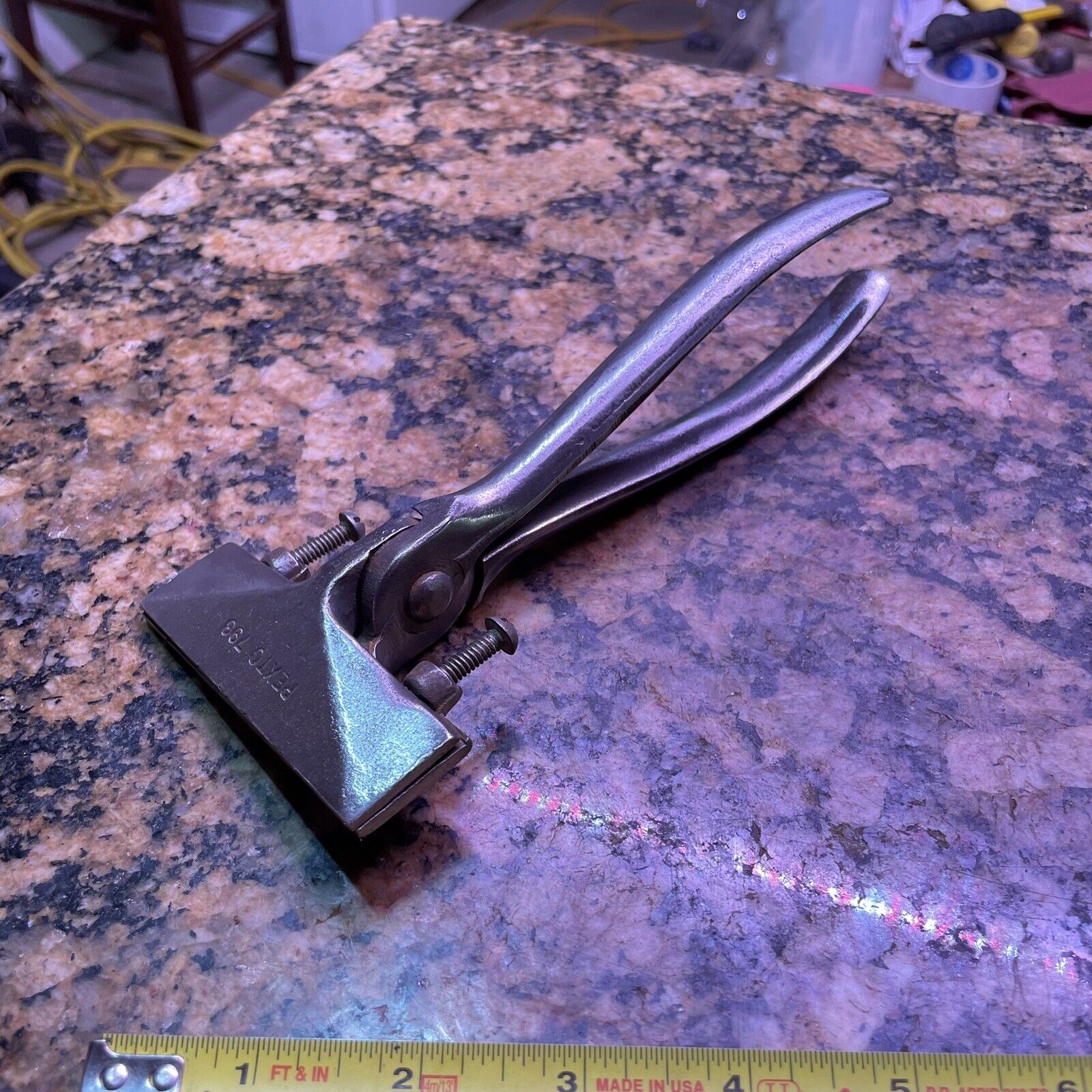Vintage Pexto Seammer Tin Bender Hand Tool 3-3/8” Jaw