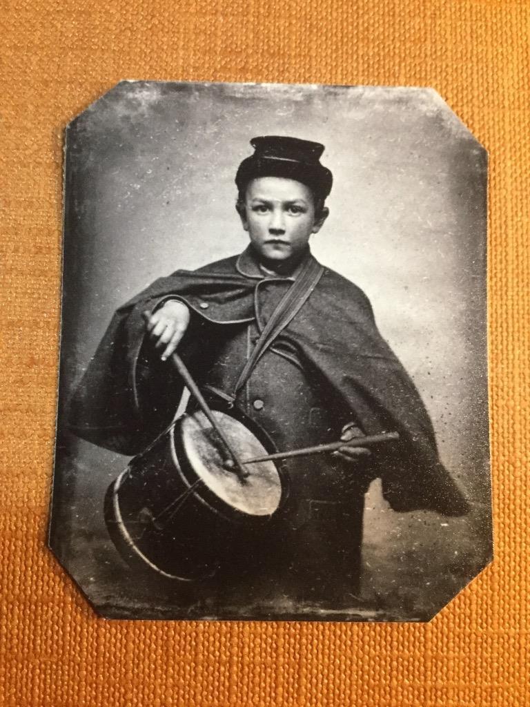Civil War Drummer By 1865 Historical tintype C1239RP
