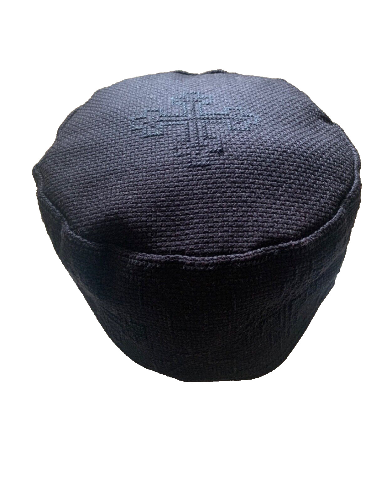 Orthodox Christian skufia embroidered black hat