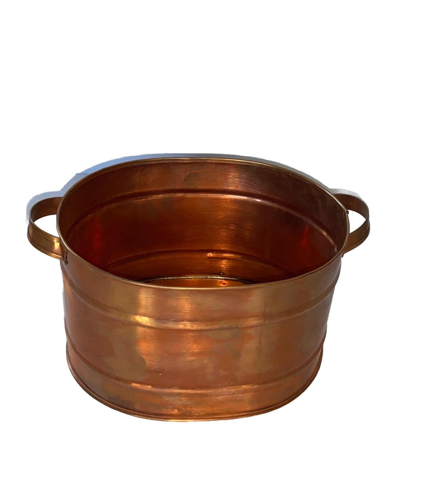 Vintage Copper Oval Bucket Handles