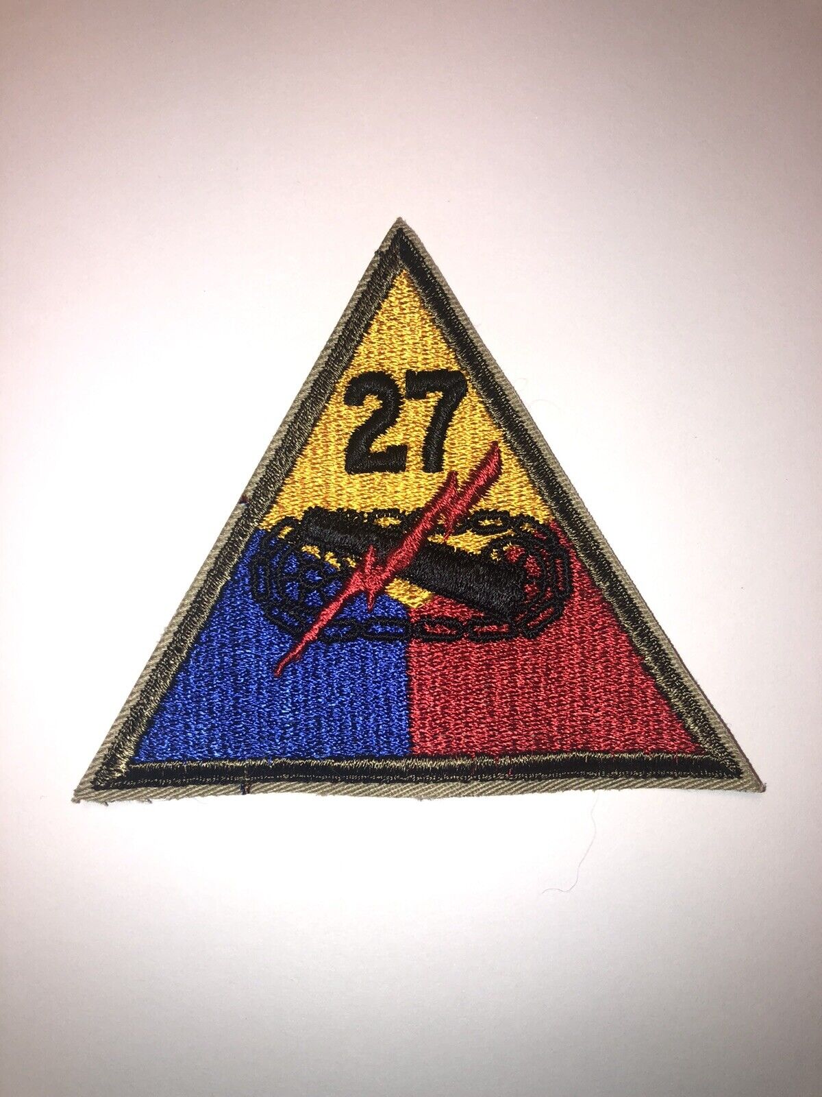 27th Armored Division  Vintage WW II Era U.S. Army Patch