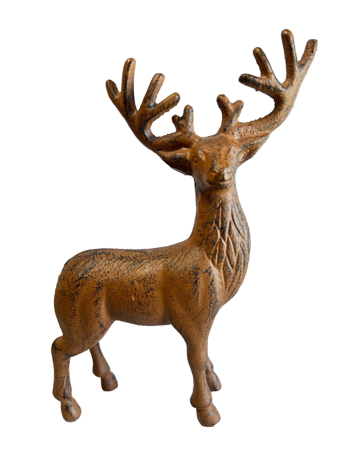Retro Cast Iron Stag Deer Figurine 11\