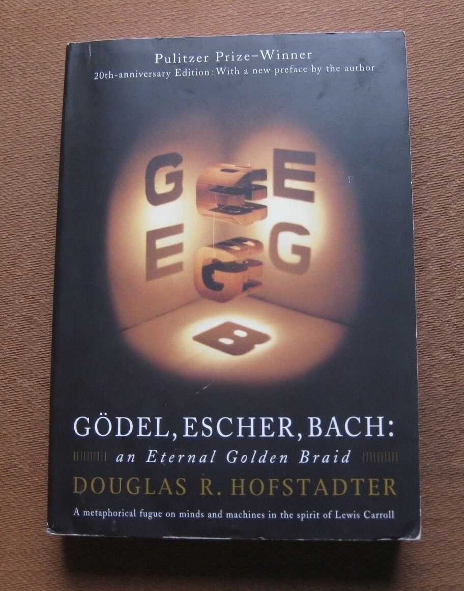 SIGNED - Godel, Escher, Bach by DOUGLAS HOFSTADTER ~ physics 1999 PB Pulitzer