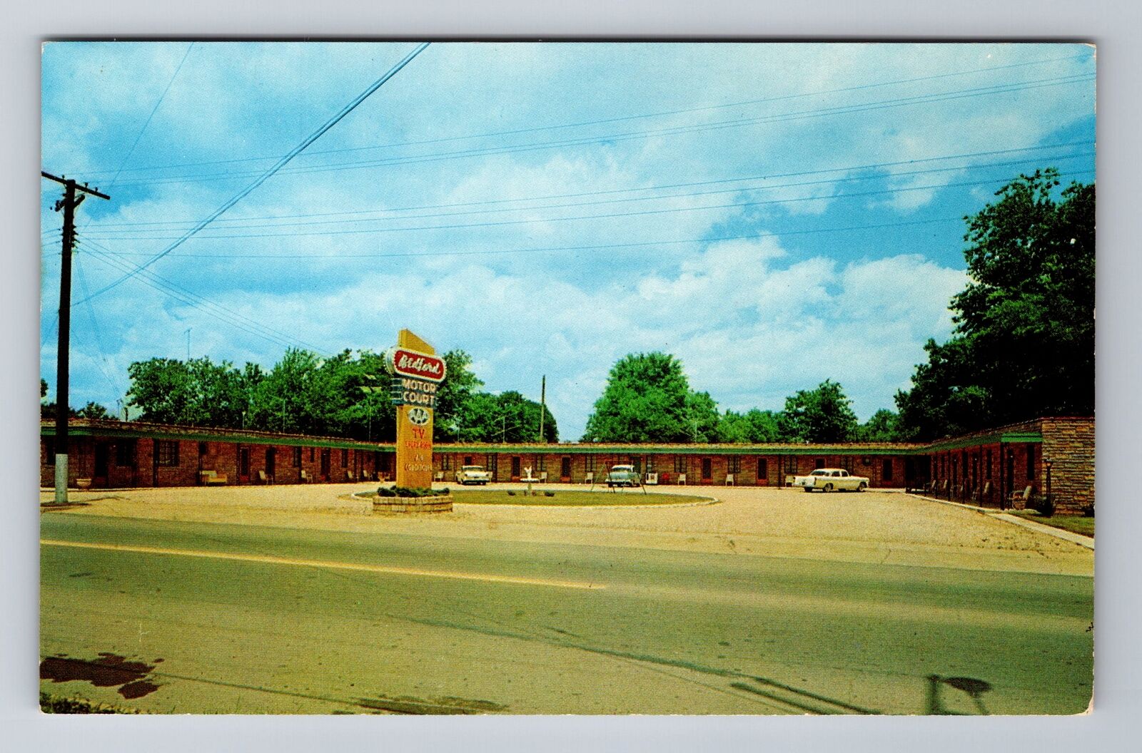 Shelbyville TN-Tennessee, Bedford Motor Court, Advertising Vintage Postcard