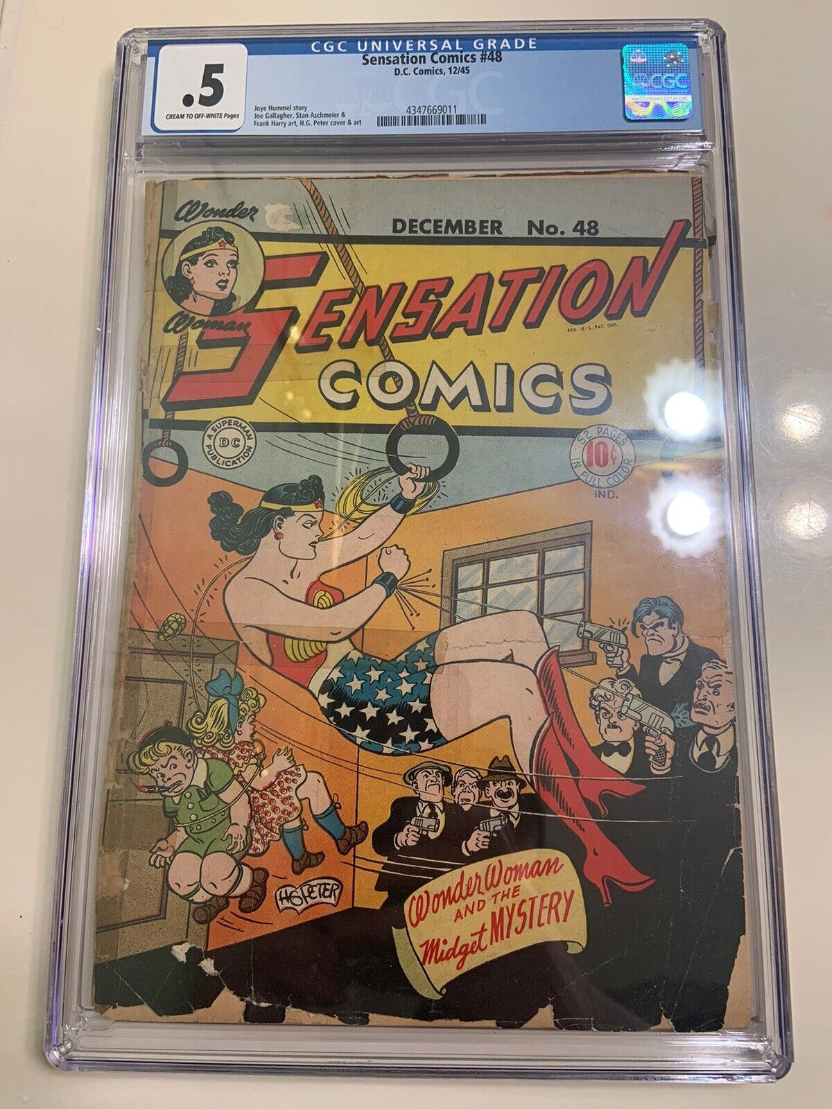 SENSATION COMICS #48 DC COMICS GOLDEN AGE 1945 CGC .5 GRADED WONDER WOMAN