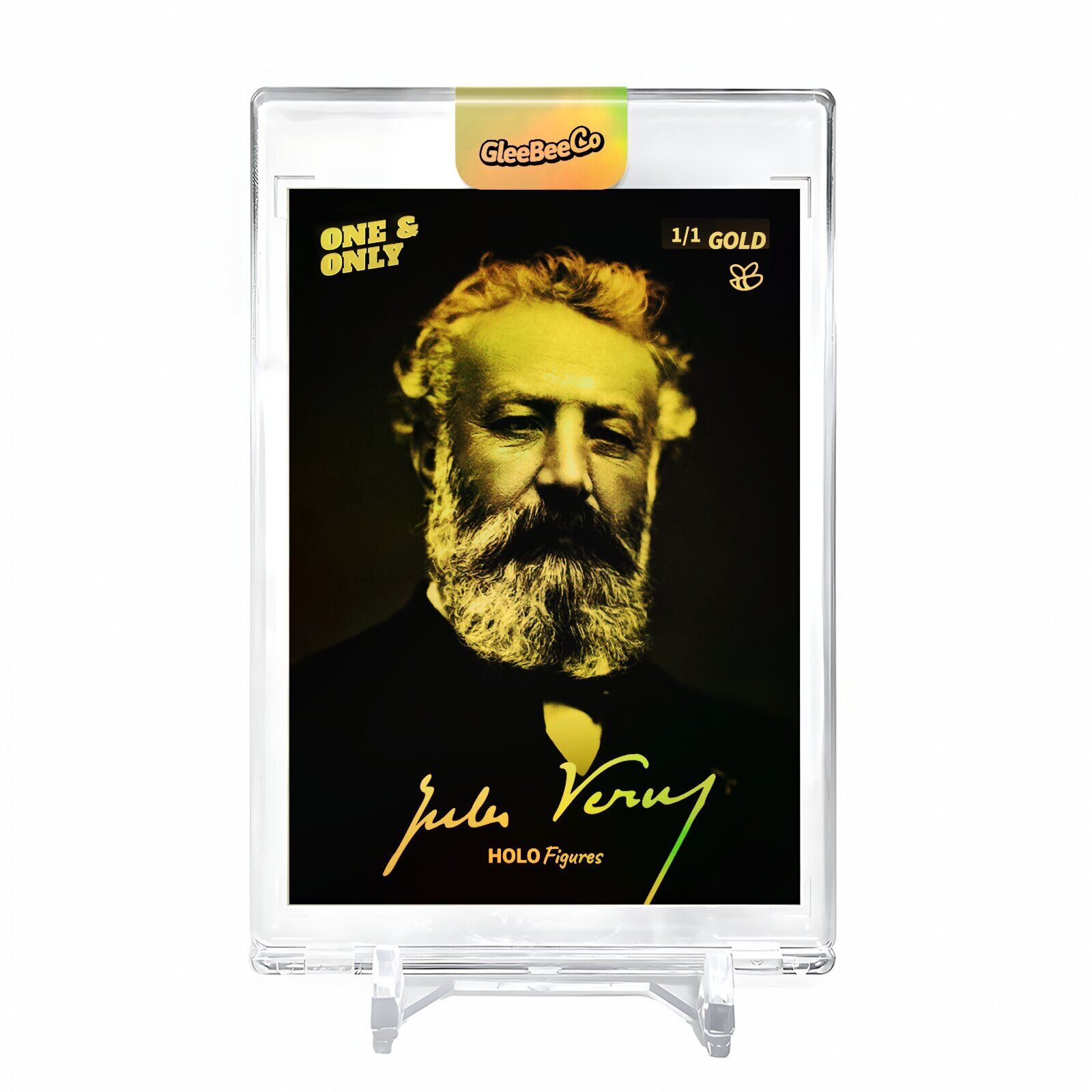JULES VERNE Holographic Photo Card 2023 GleeBeeCo Holo Figures #JLFT *GOLD* 1/1
