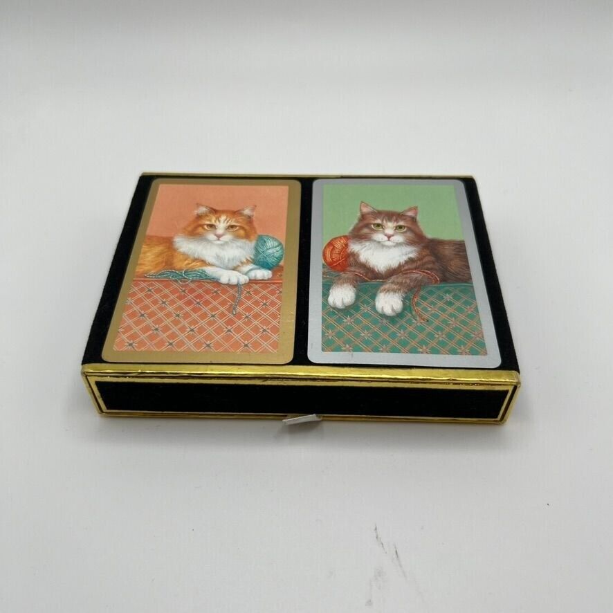Congress Designer Series Playing Cards Cats NEW Sealed Vintage Two Decks