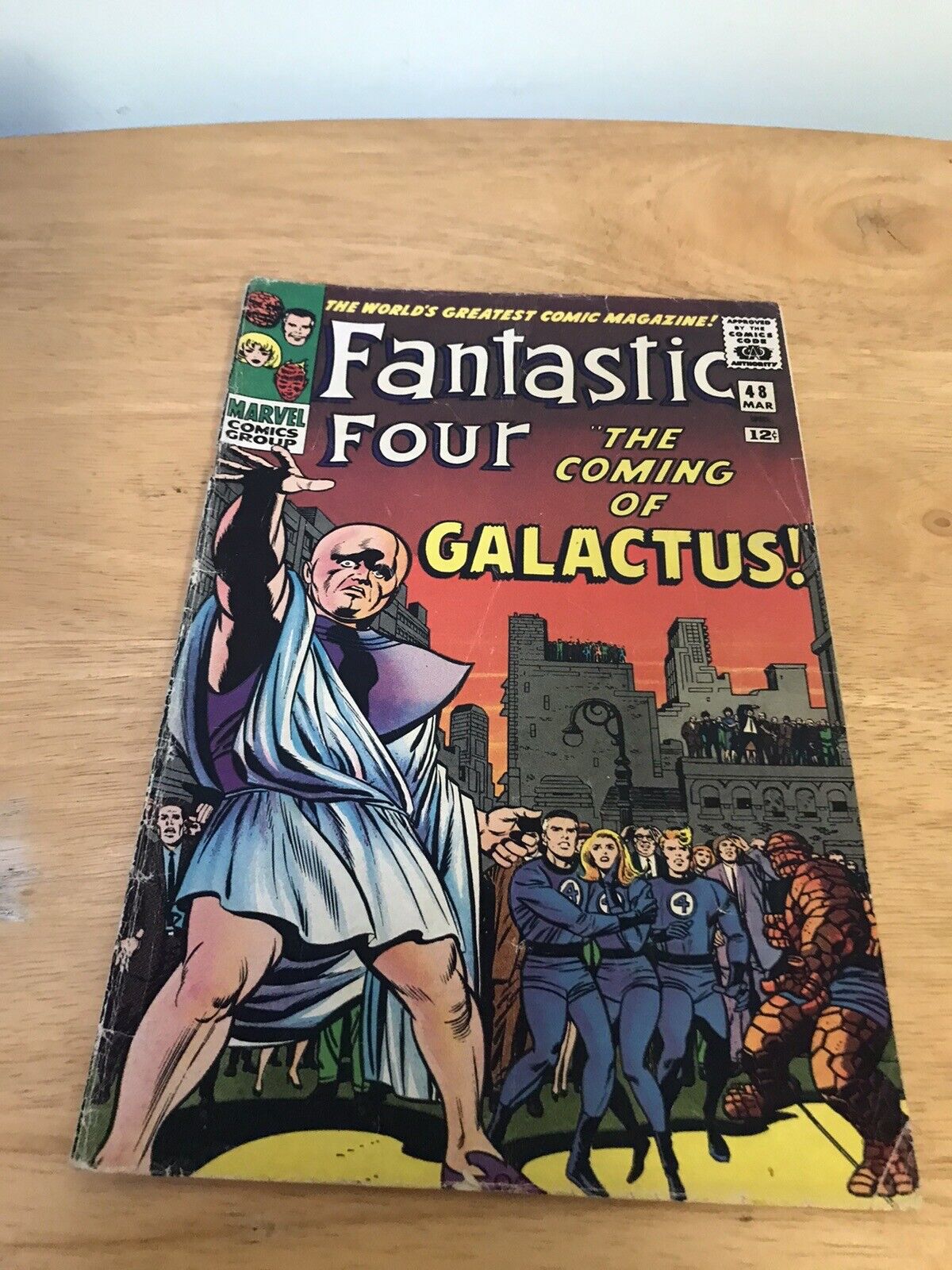 Fantastic Four #48 First Appearance Of The Silver Surfer Jack Kirby Art Stan Lee