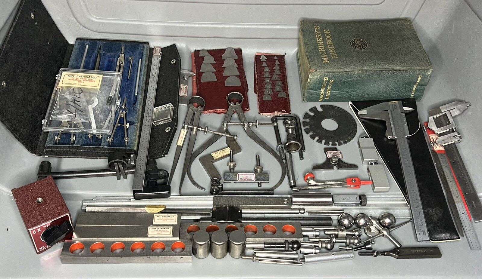 Machinist Measuring Inspection Tools Mixed Lot ~ Vintage Used - Made in USA