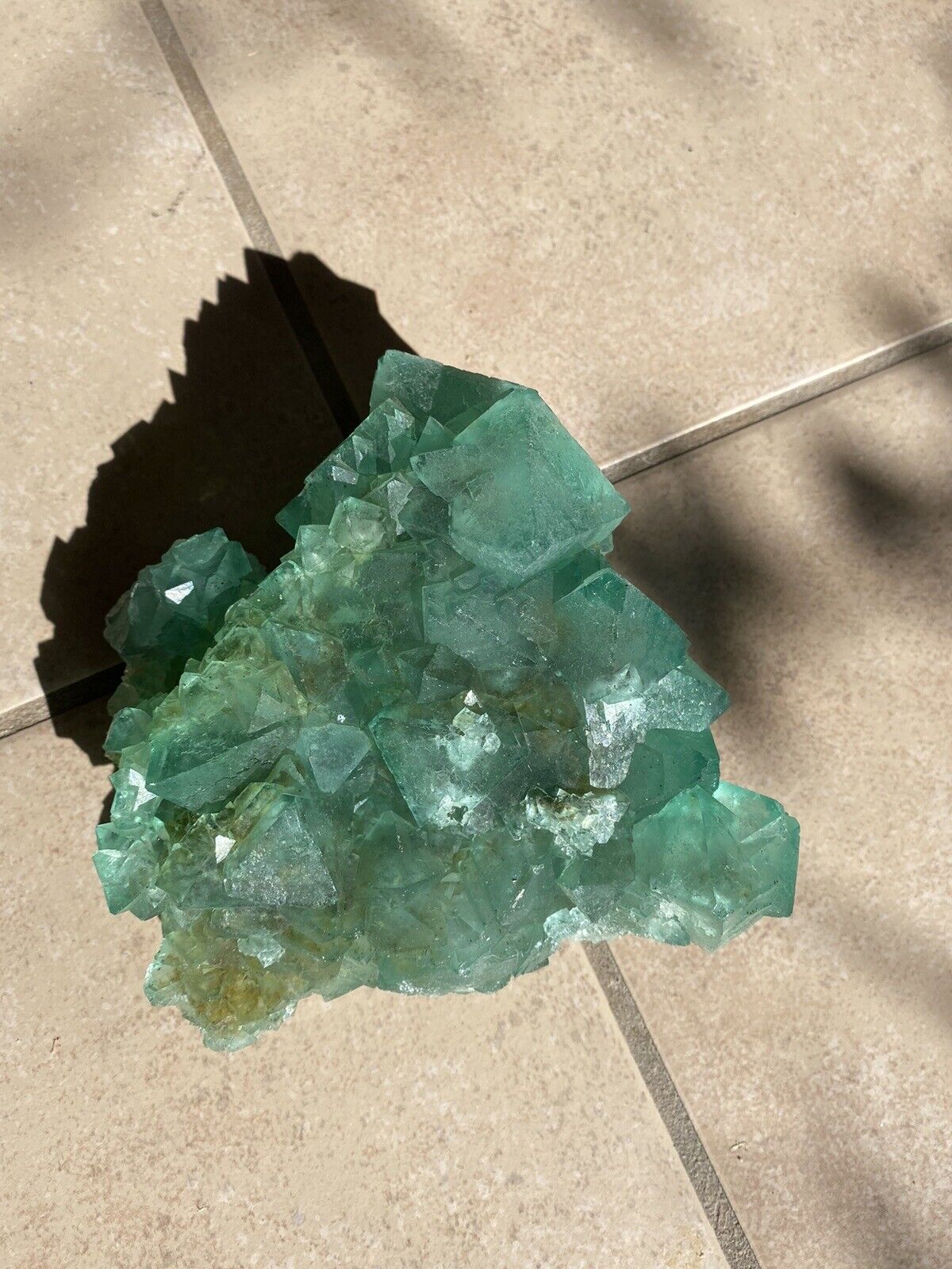 Large Green Octahedral Fluorite, Riemsvasmaak, S. Africa