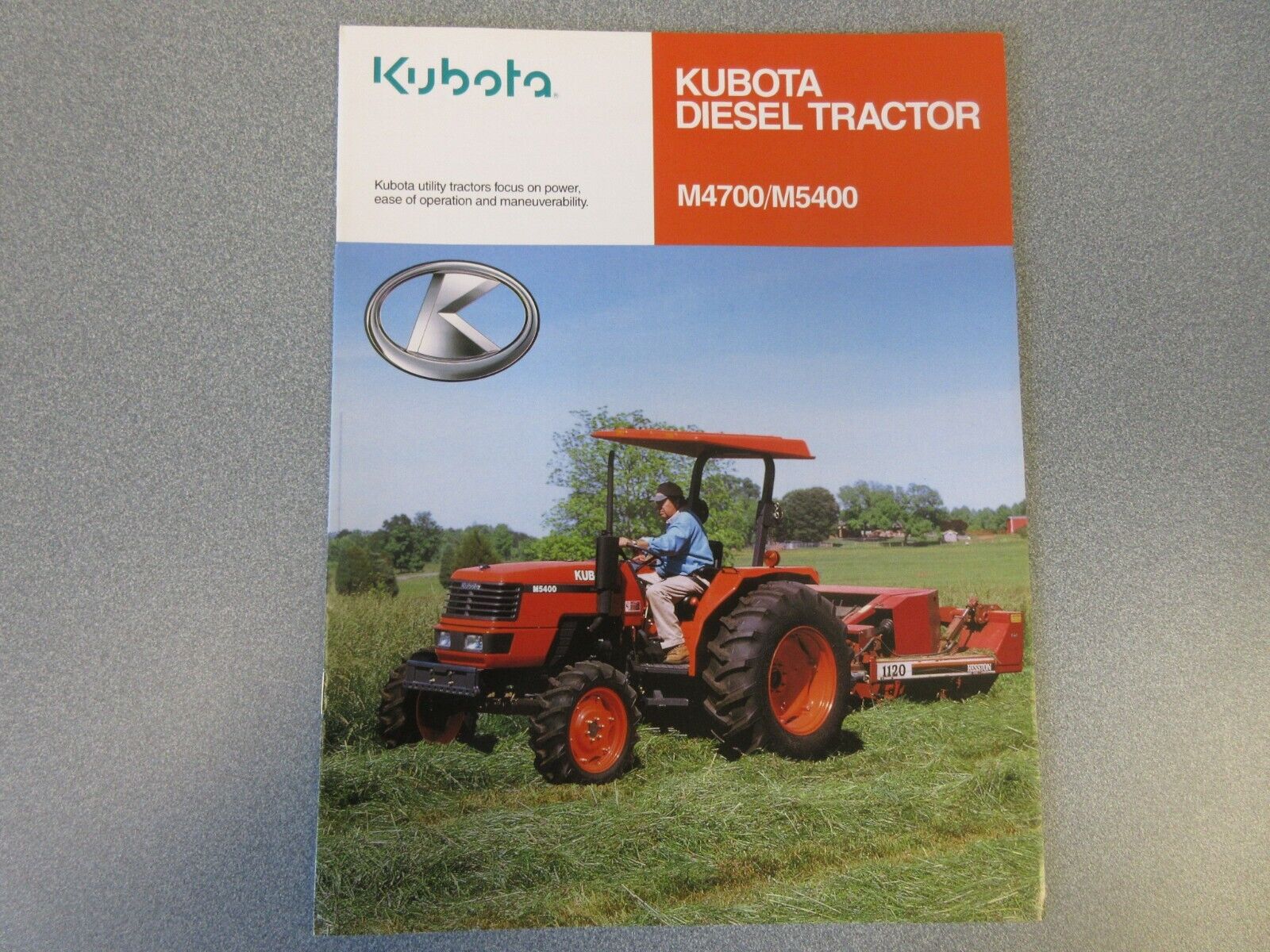Kubota M4700 & M5400 Tractor Sales Brochure 12 Page