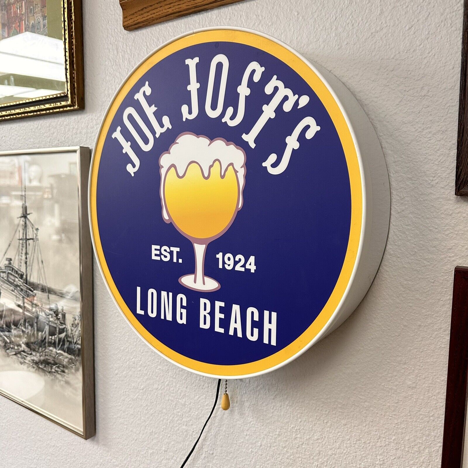 Joe Jost’s Pub Long Beach Beer 16” Lighted Wall Sign Mancave Decor Made In USA