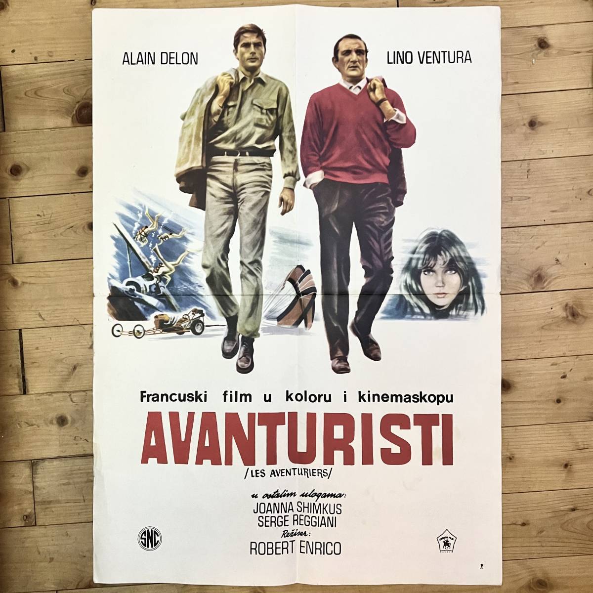 1967 Adventurers Original Poster Les Aventuriers/Avanturisti 49Cm X 69Cm 1e