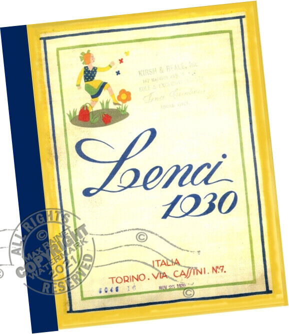 Lenci Italy 1930 Trade Samples CATALOGUE Felt Dolls * Lady Baby Mascot Toy GUIDE