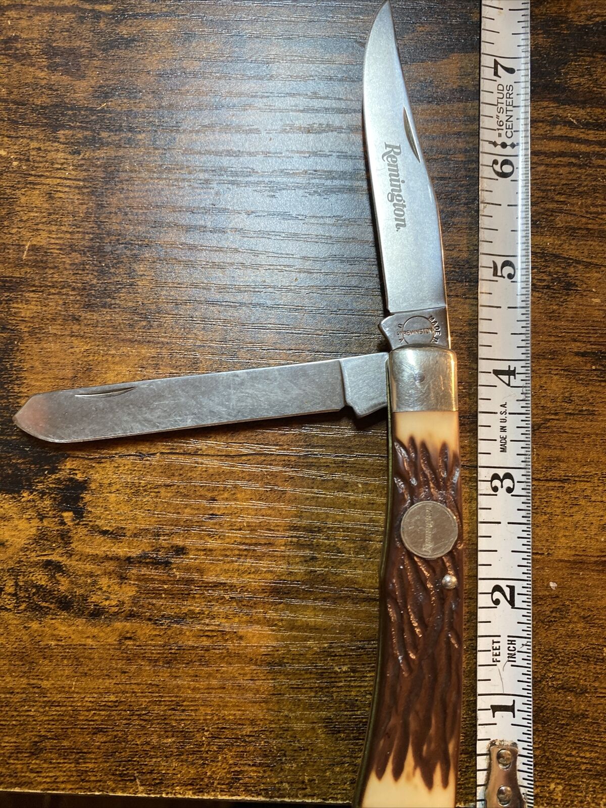 REMINGTON  R12 2 BLADE TRAPPER FOLDING POCKET KNIFE-4 “ Closed-USA