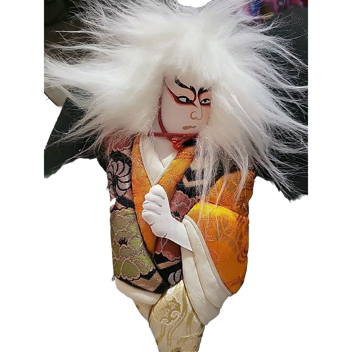 Vintage Japanese Kabuki Hagoita / Geisha Wooden Paddle Badminton