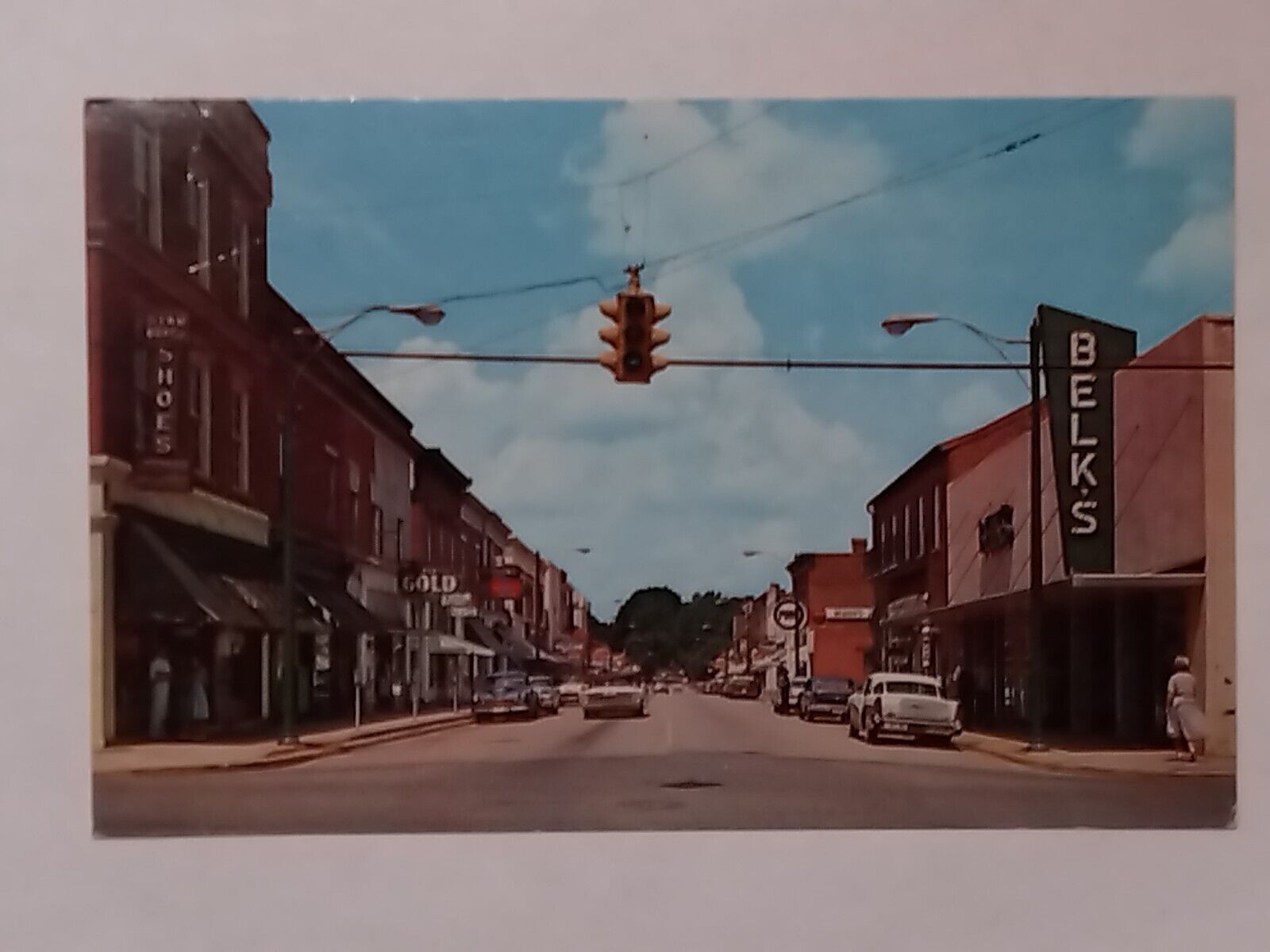 York South Carolina Main Street Postcard