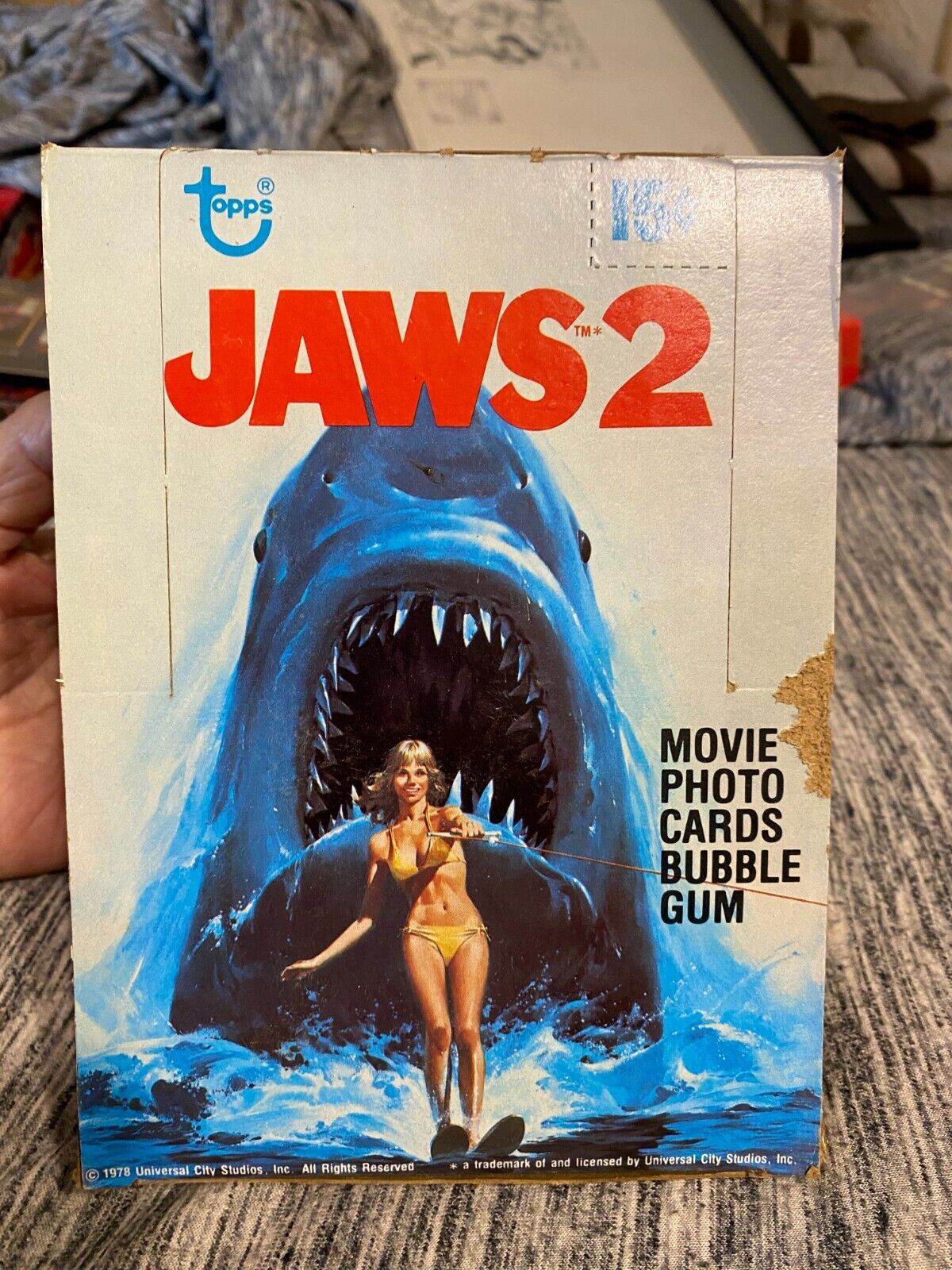 Topps Jaws 2 Card Box 36 sealed Packs Movie Collectible Rare Vintage Memorabilia