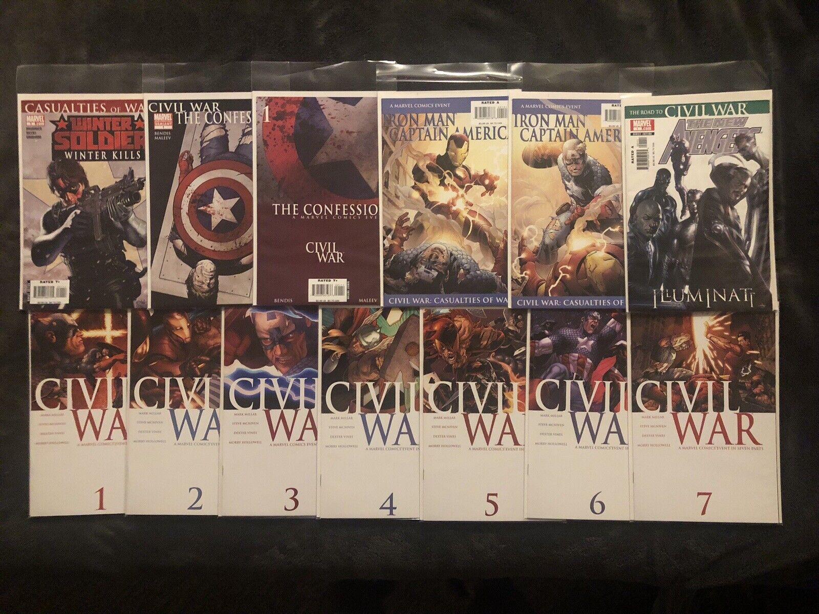Marvel Civil War 1-7 Plus Confessions, Casualties, Illuminati, Winter Soldier