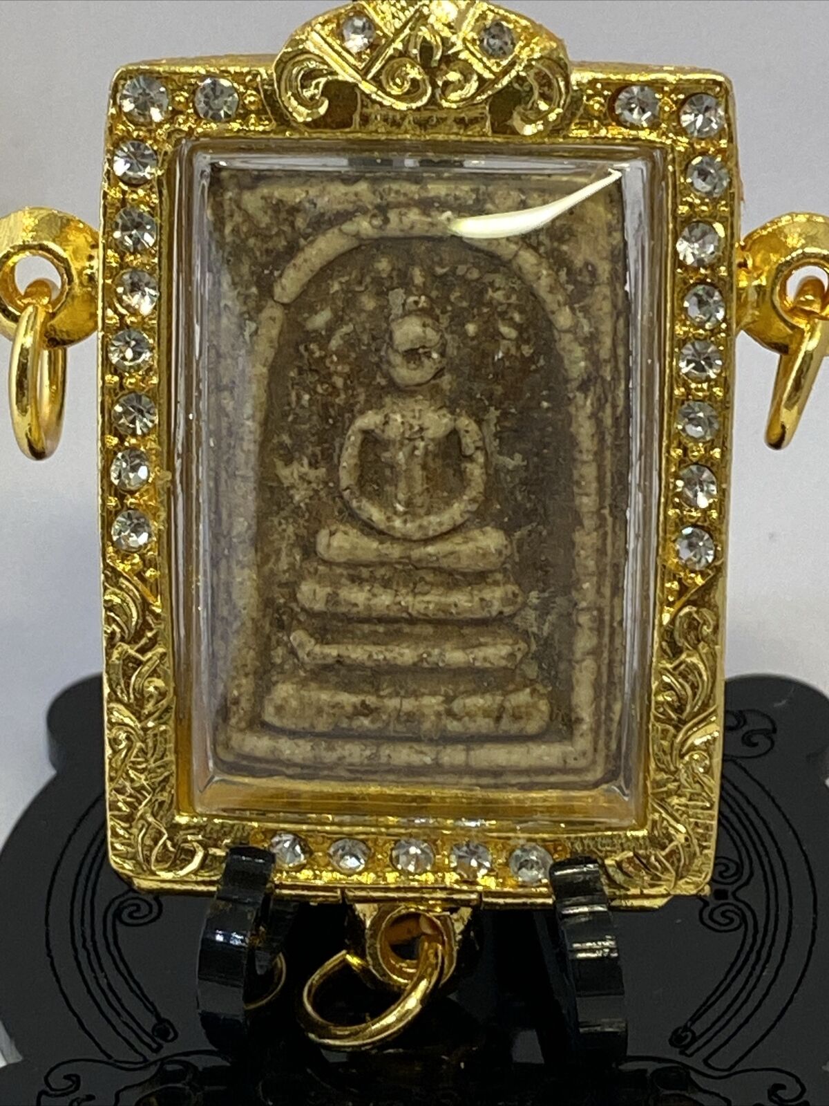 Phra Somdej Pork Poh,Wat rakhang , 160+years Old ,,  rare Buddha Beautiful Case