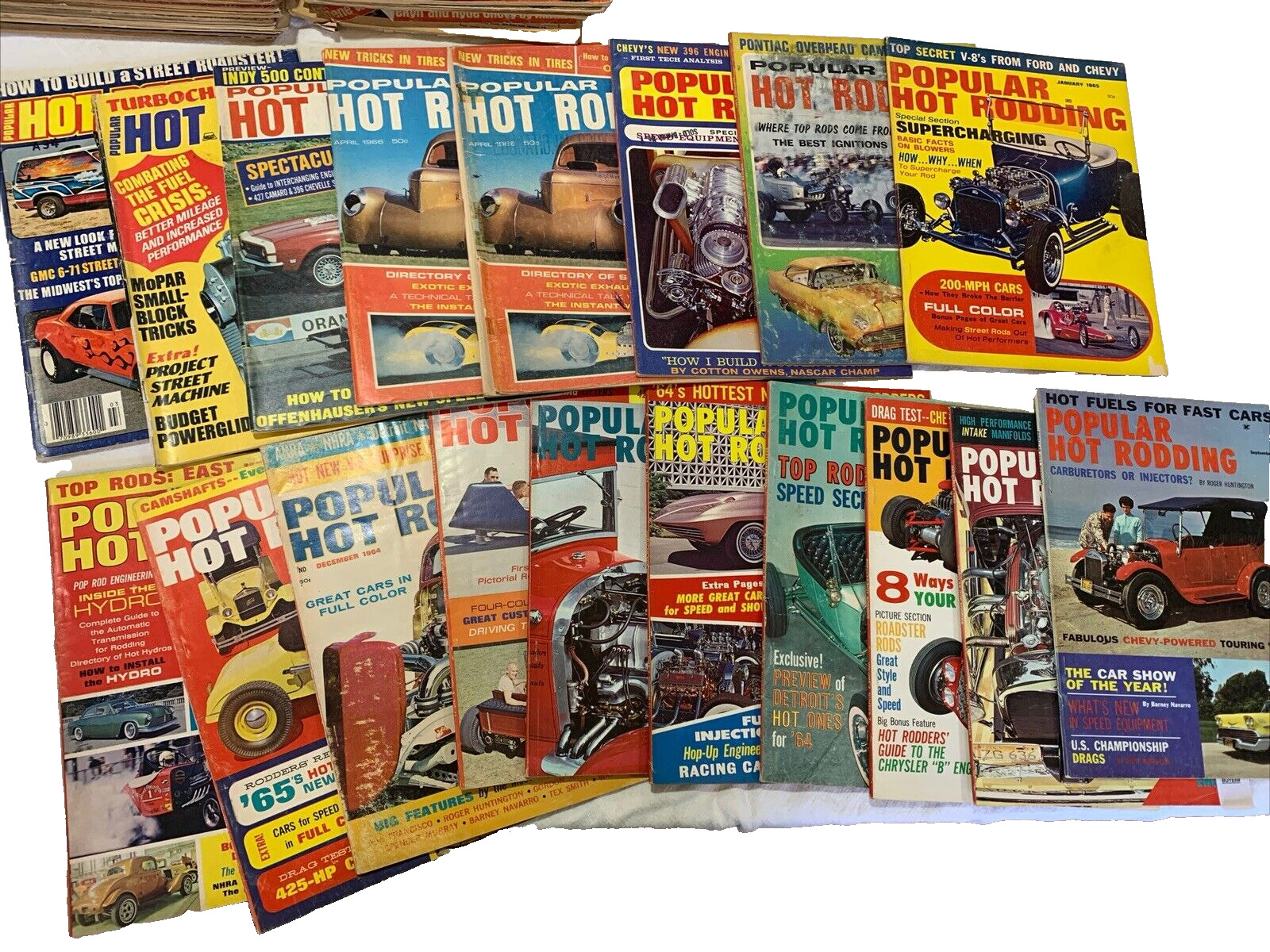 Vintage Popular Hot Rodding Magazine Lot Of 18 1961-1966 68 76 SEE SHIPPING NOTE