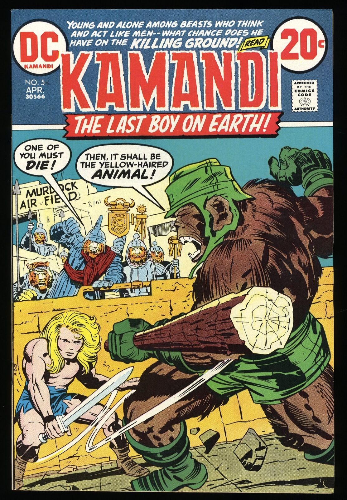 Kamandi, The Last Boy on Earth #5 NM 9.4 The One-Armed Bandit DC Comics 1973