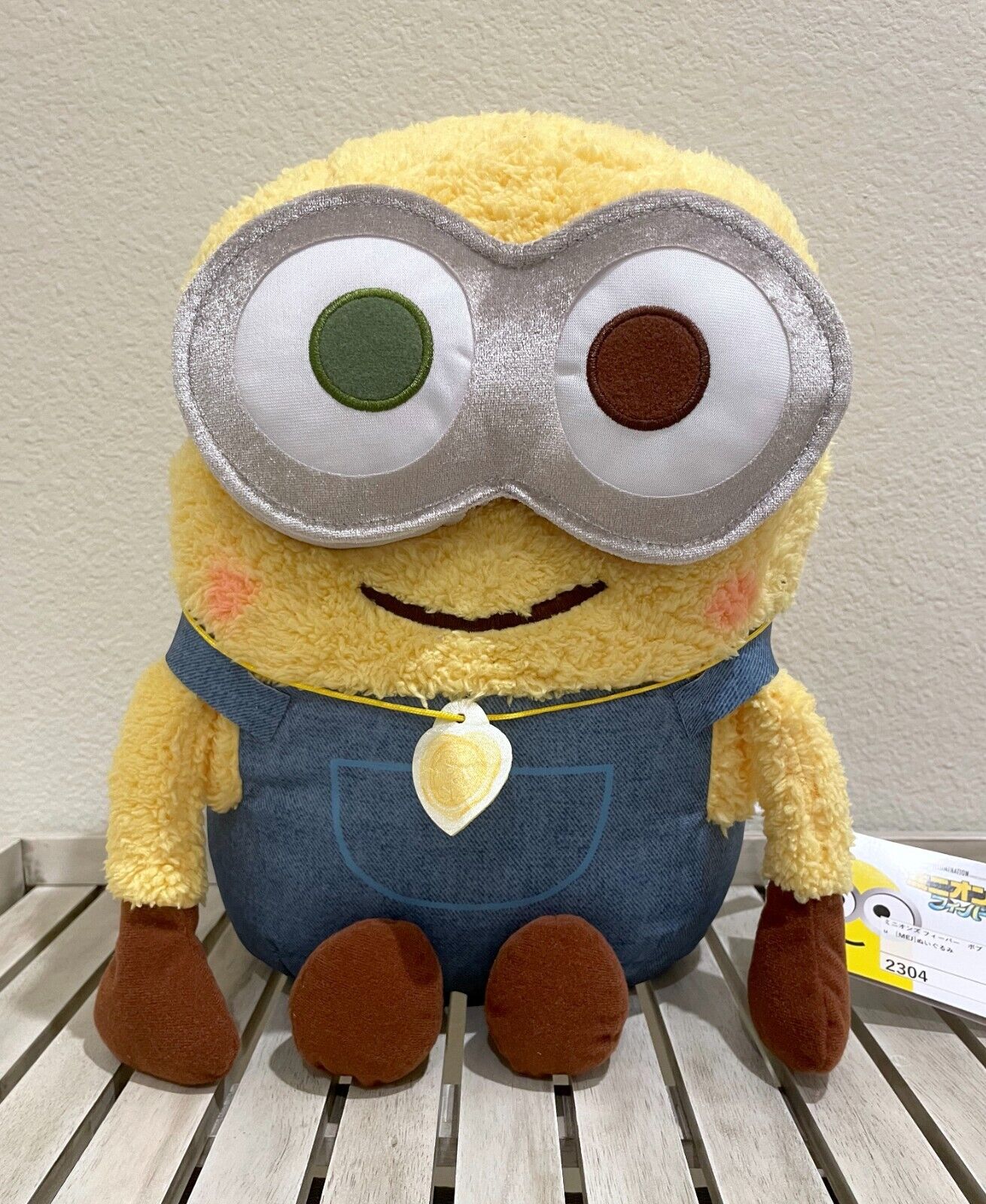 NEW RARE Despicable Me Minions Fever - Bob & y♡u Jumbo Plushie from Japan