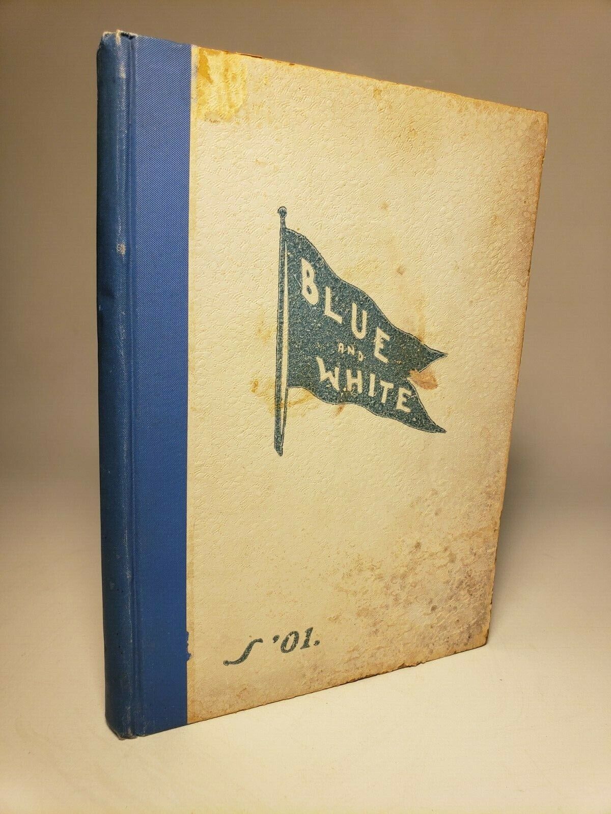 1901 LOS ANGELES HIGH SCHOOL YEARBOOK 'BLUE & WHITE' RARE CALIFORNIA ANNUAL 