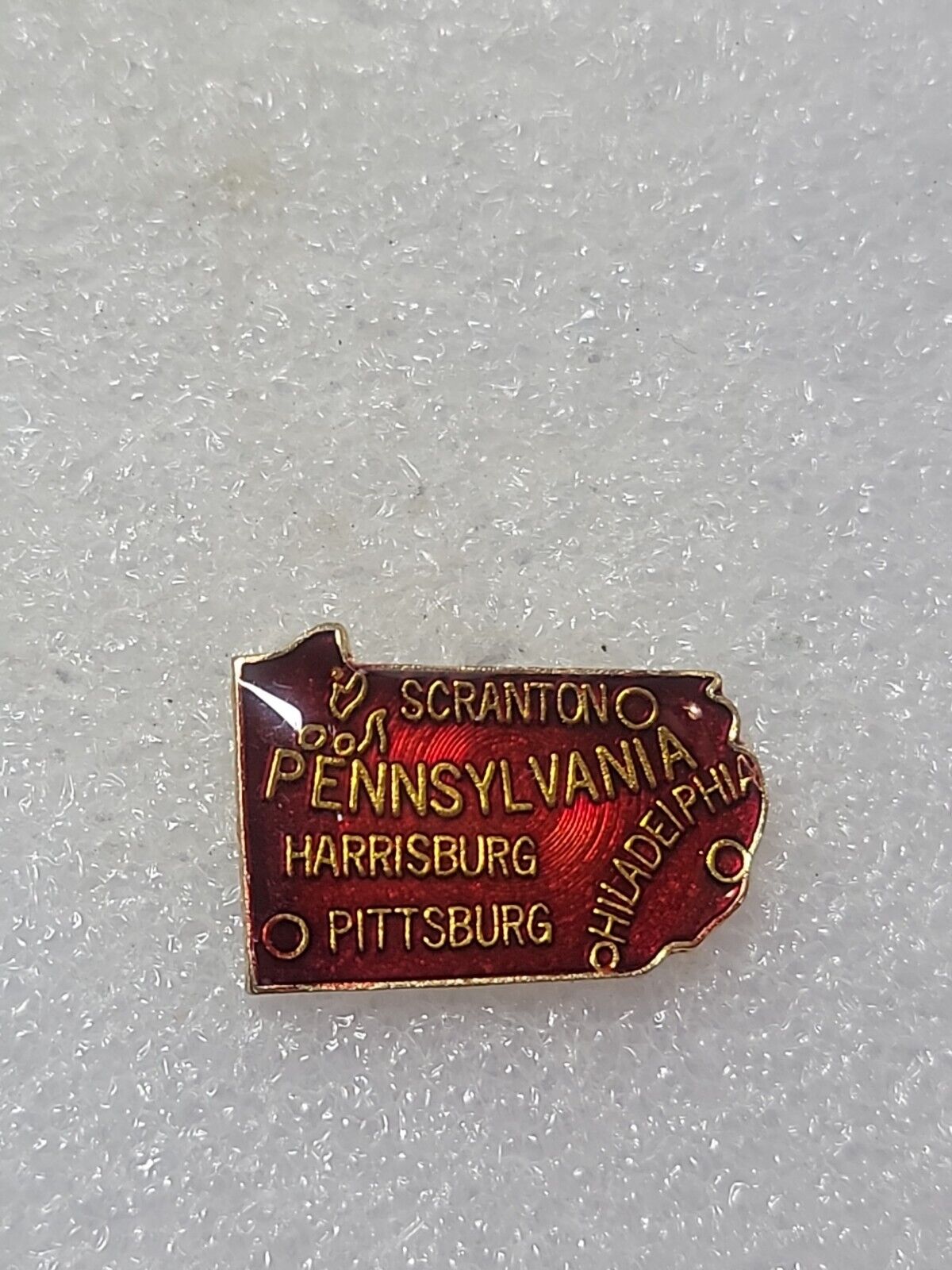 VTG Pennsylvania State Enamel Pin Philadelphia Harrisburg Scranton Pittsburgh