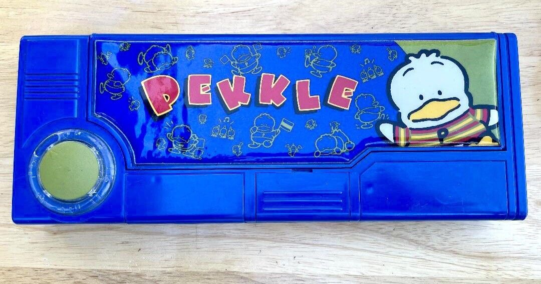 Rare Vintage Pekkle Mechanical Pencil Box - Sanrio 1995
