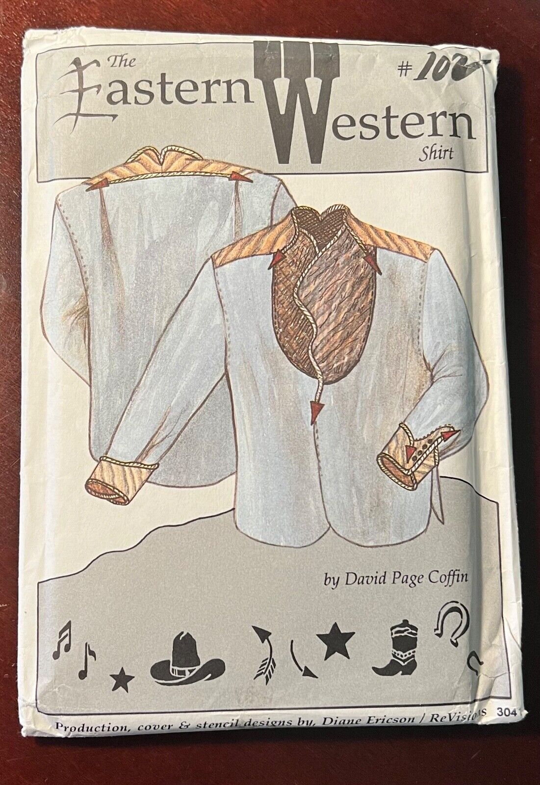 RARE Diane Ericson Revisions #109 Men Womens Eastern Western Shirt  sz XS-XXL UC