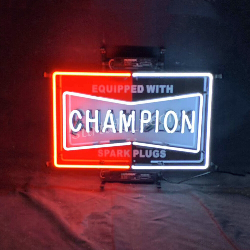 Champion White Artwork Neon Light Sign Gift Wall Window Light 19\