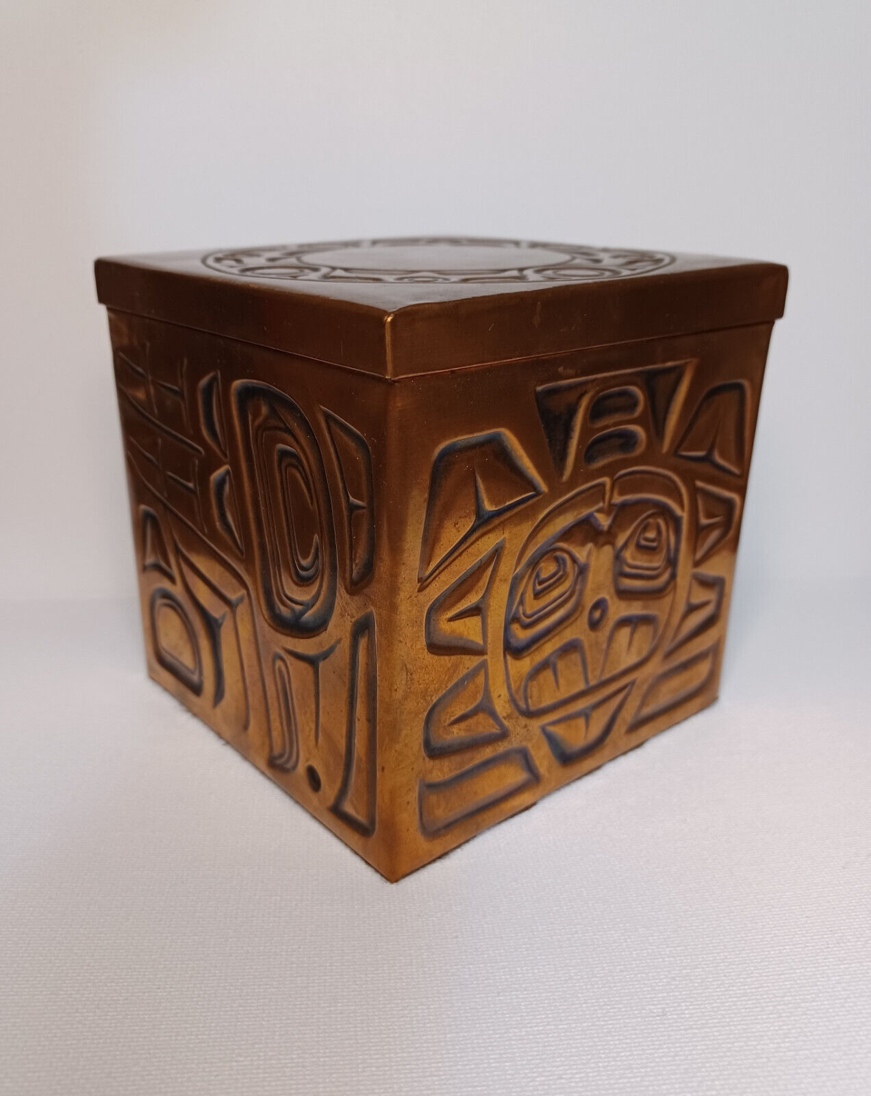 Northwest Coast Indigenous Copper Box