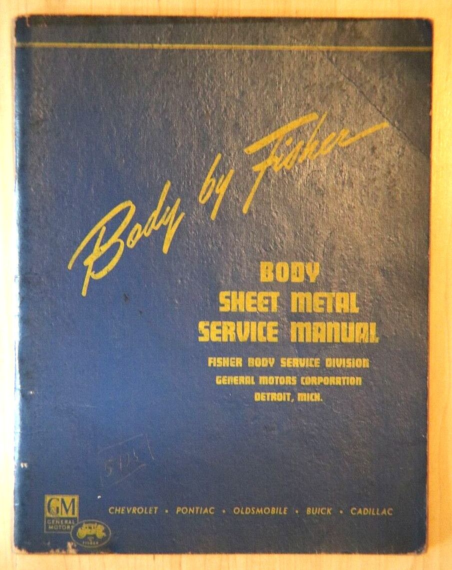 1941-1942 body by fisher body sheet metal service manual 1946 edition 27 pages