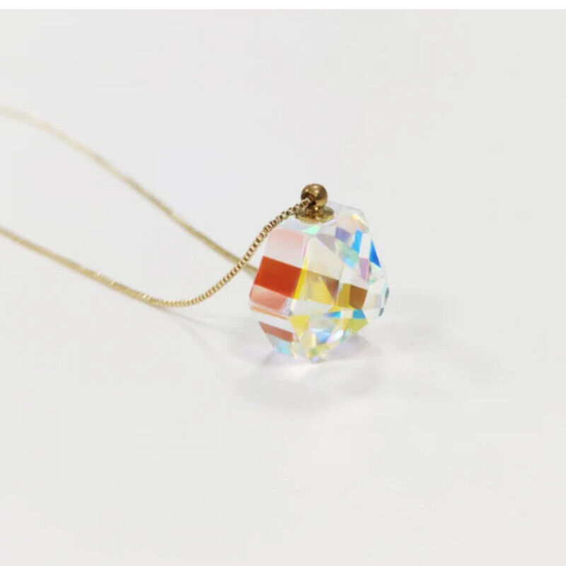 Necklace pendant Prism creative gift see rainbow