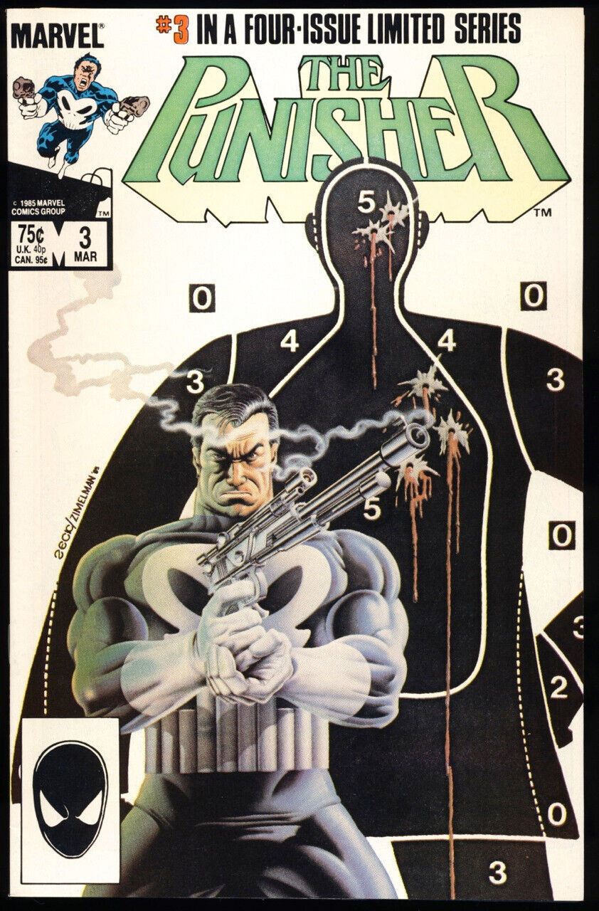 THE PUNISHER #3 1986 NM- 9.2 1ST PUNISHER LIMITED Series MIKE ZECK Marvel Comics