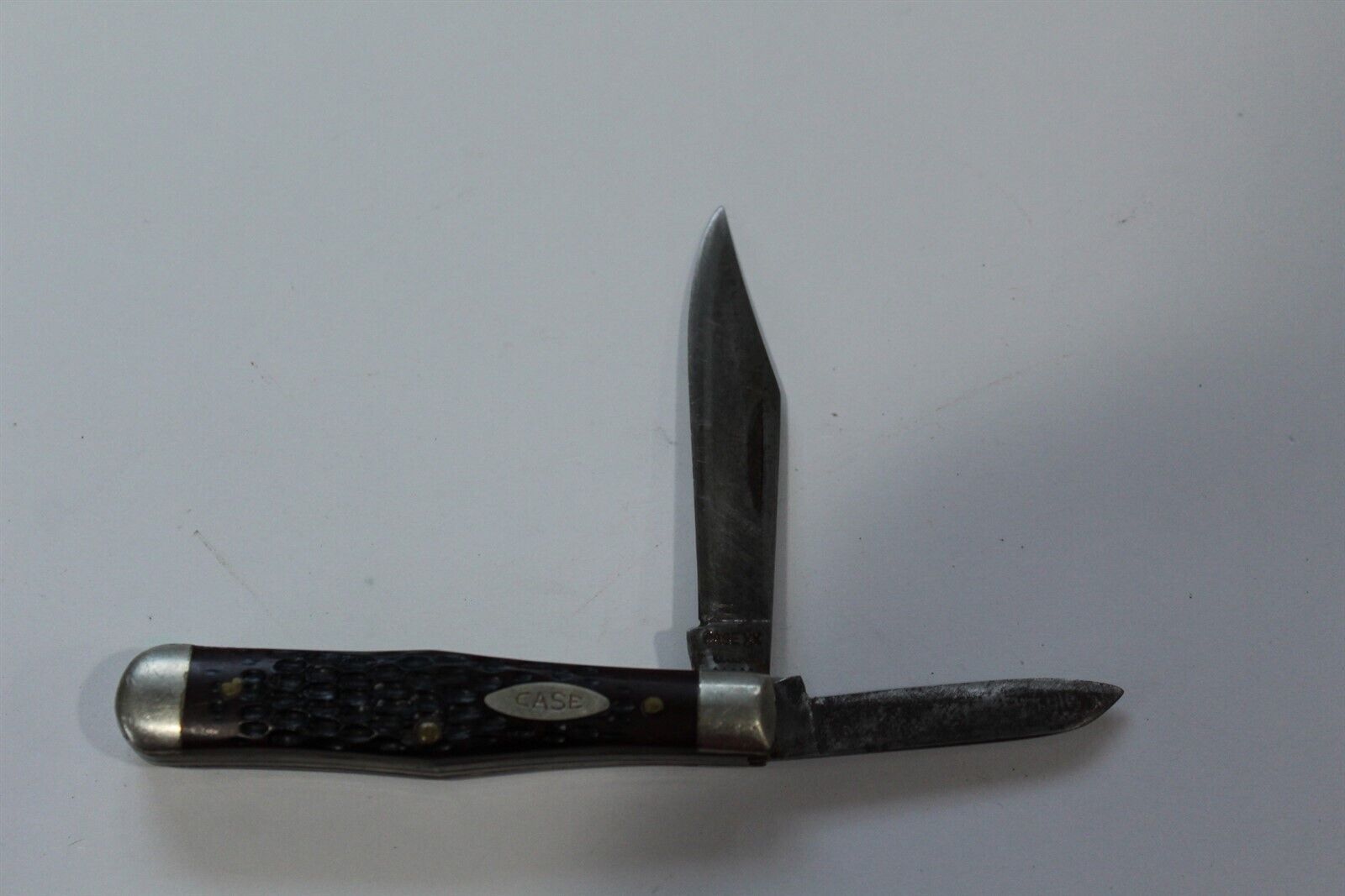 Vintage Case XX USA Folding Pocketknife 2 Blade 5 Dot #25-1/2 Stag Handle 
