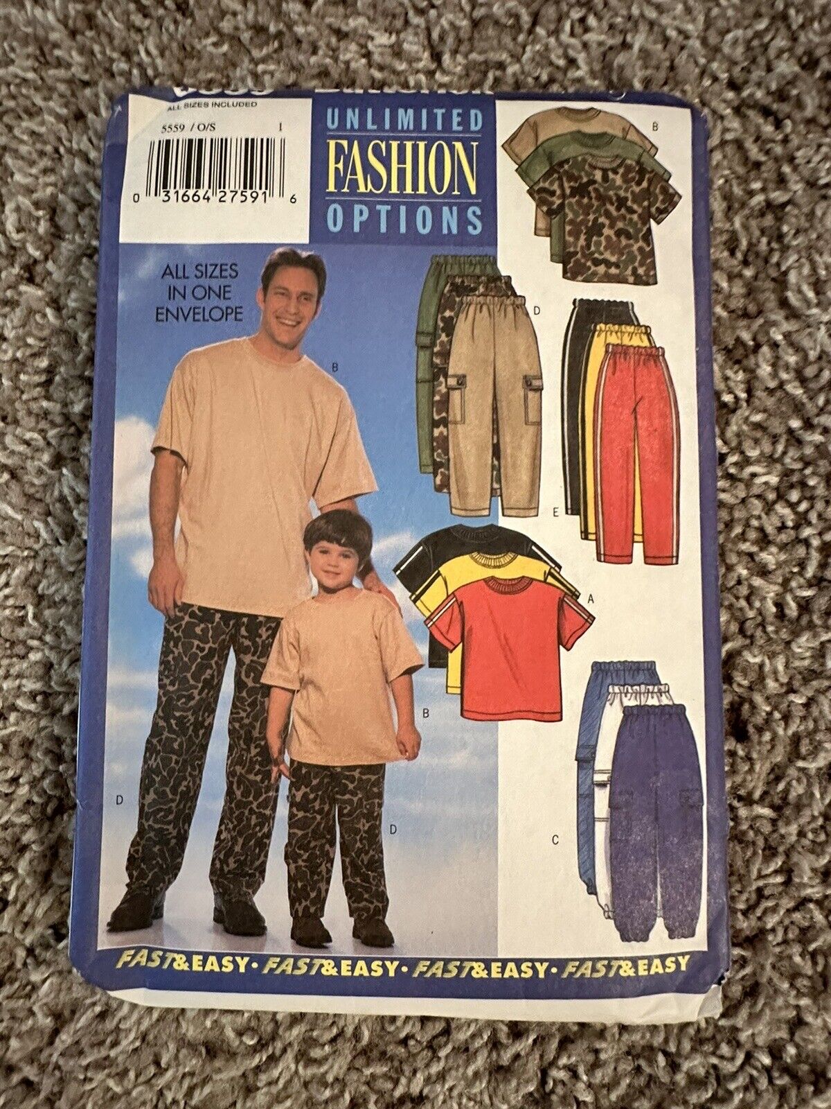 Butterick  Pattern 5559 Unlimited Fashion for Dad & Son