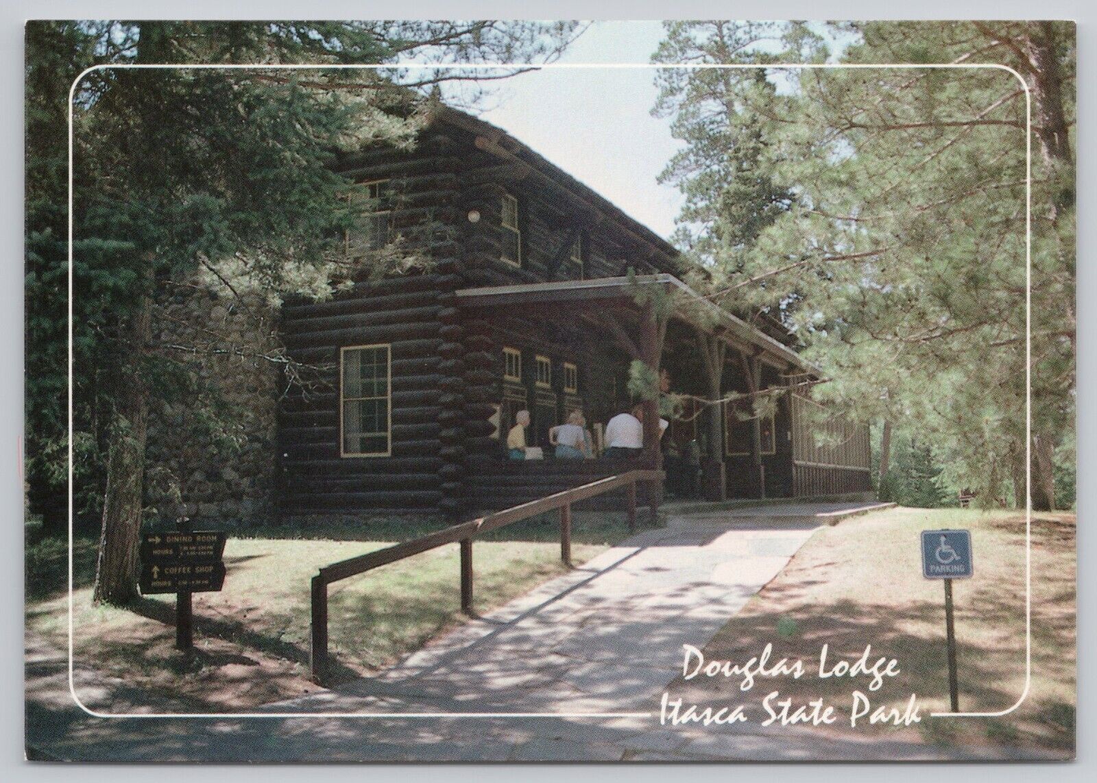Itasca State Park Minnesota, Douglas Lodge, Lake Itasca, Vintage Postcard