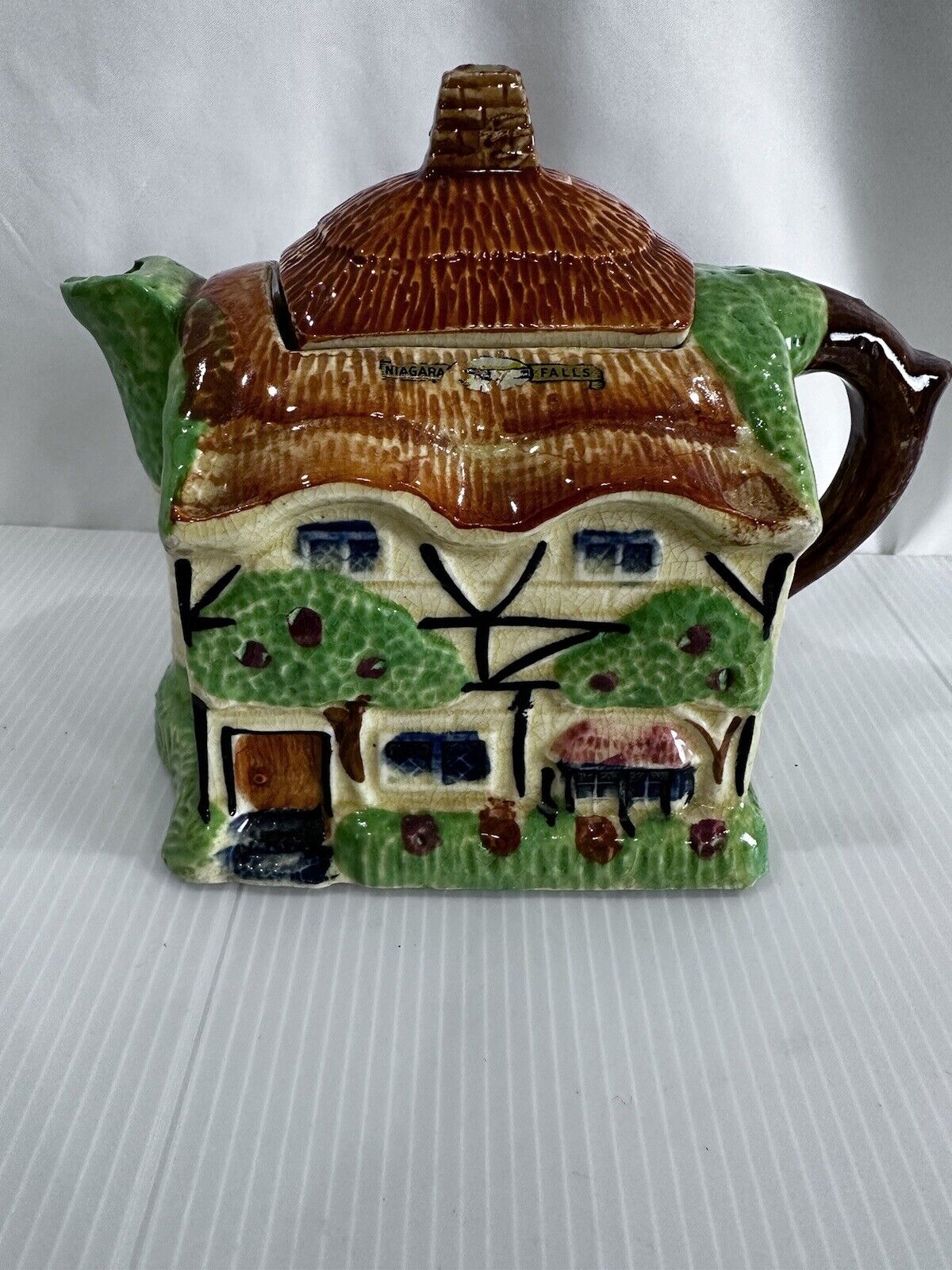 Vintage 1930's Niagara Falls Teapot Made in Japan Holds 16oz