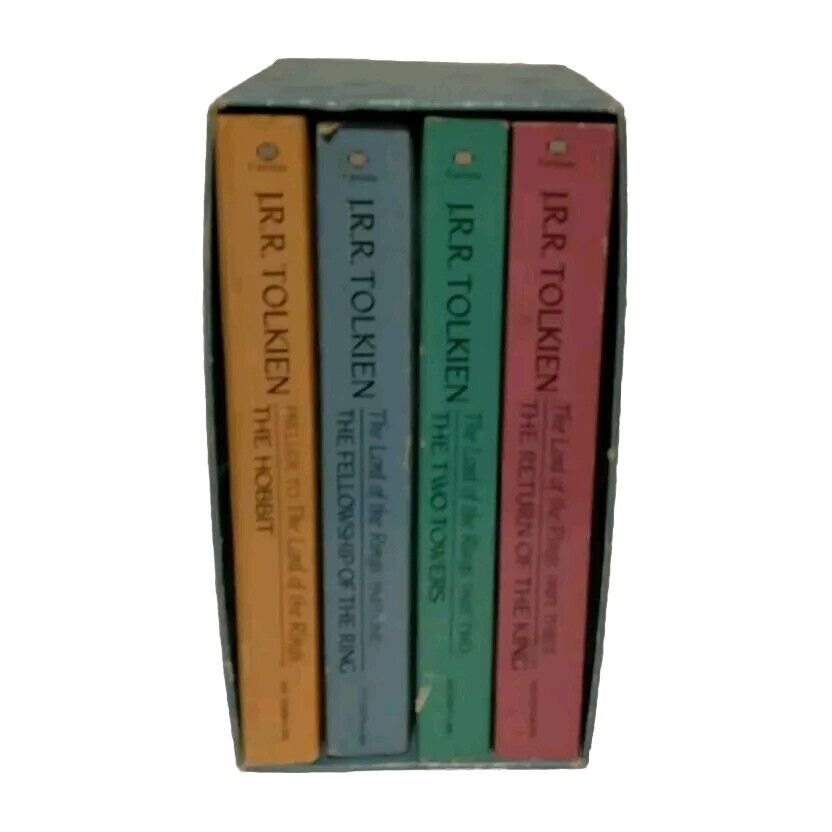 Vtg. 1986 J. R. R. Tolkien - The Hobbit & The Lord Of The Rings, Blue Box Set