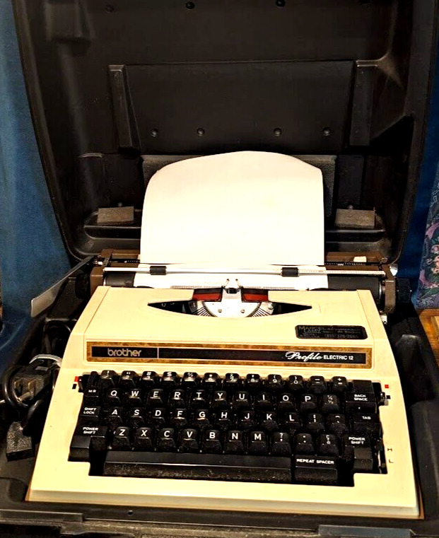 Vintage Brother Profile Electric 12 Typewriter with Original Case