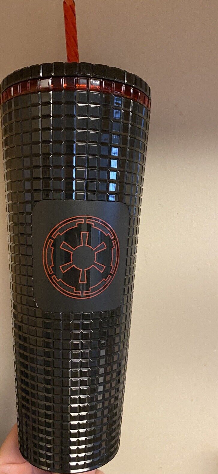 NEW Disney Star Wars Galactic Empire Starbucks Tumbler with Straw Black 24 Oz