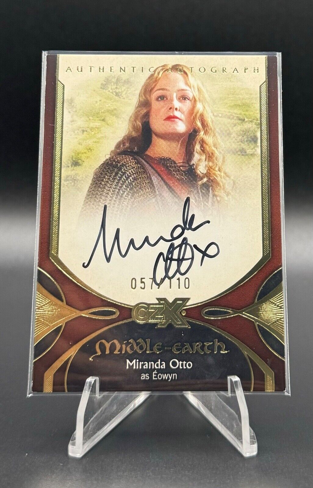 Cryptozoic CZX Middle Earth Miranda Otto as Eowyn auto insert card MO-E #57/110