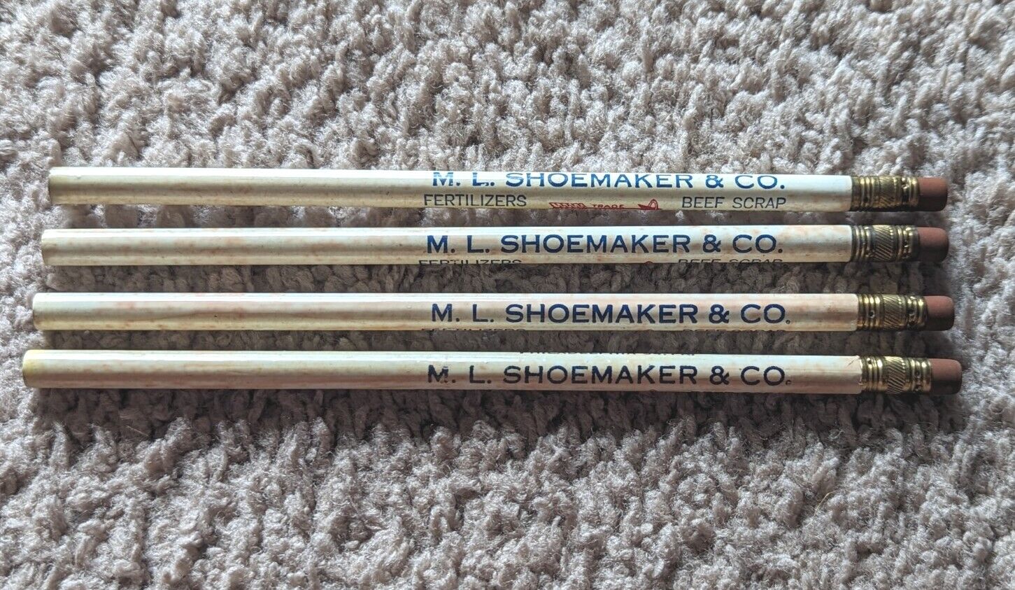 Vintage M. L. SHOEMAKER & CO.Philadelphia 34, PA. Pencils