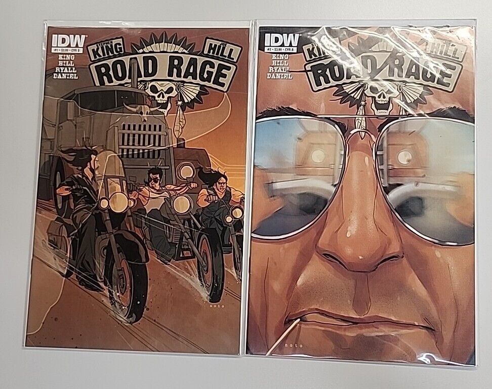 Road Rage NM #1,2 &4 & 1st Print 2012 IDW Comics  King/Hill Cover B Stephen King