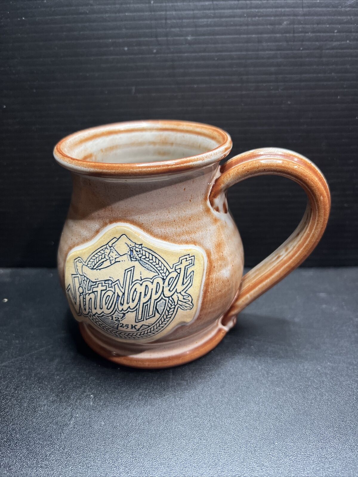 Vintage Deneen Cross Country Ski Race Coffee Cup Mug