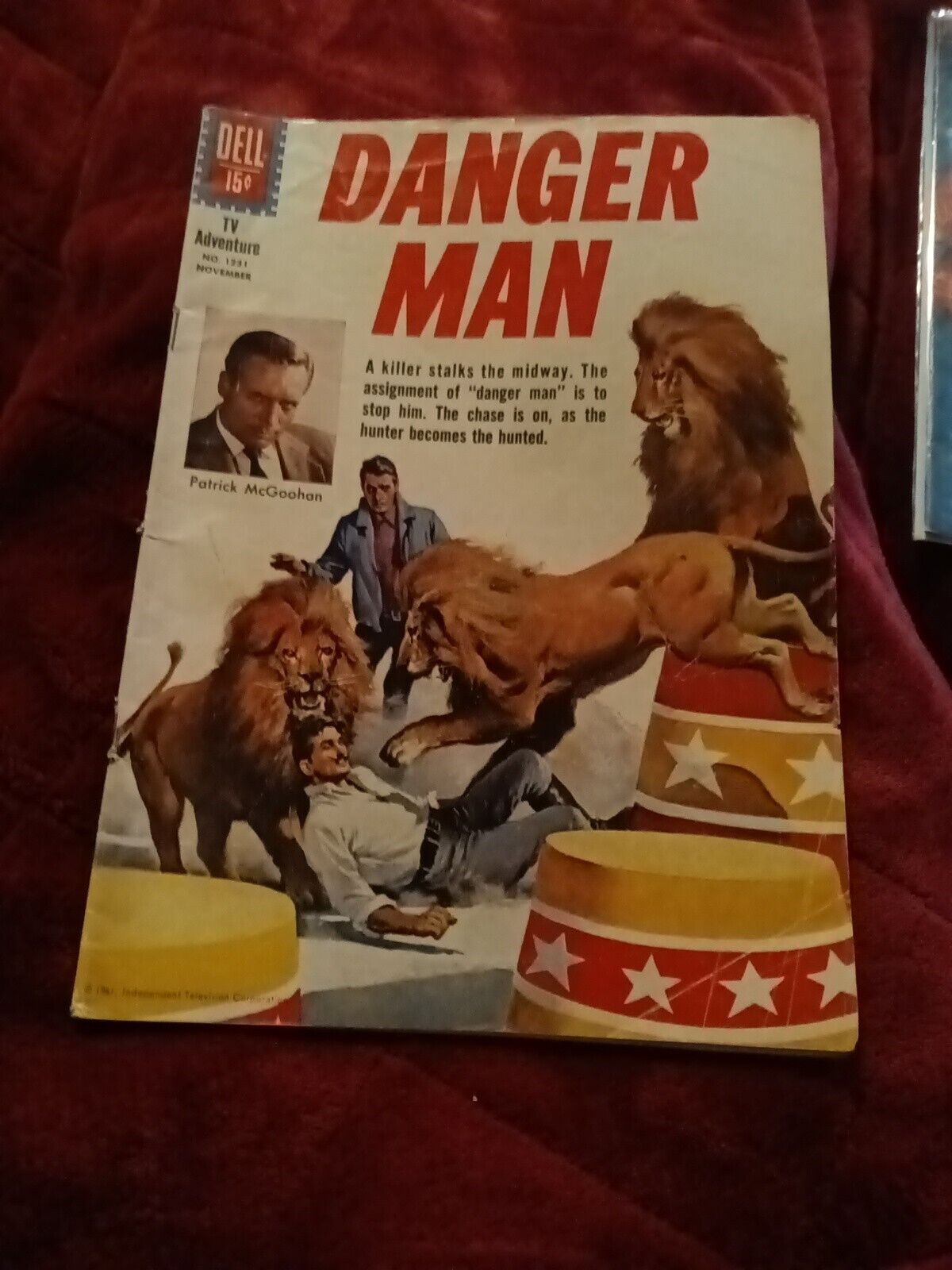 Dell Comics - Dell Four Color # 1231 DANGER MAN ~  BASED ON BRITISH TV SERIES
